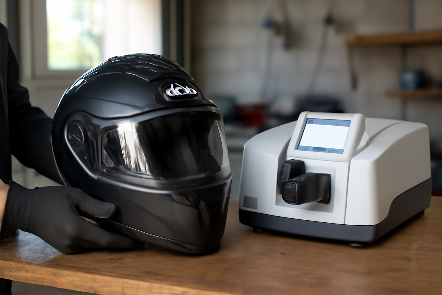 65 specktre : comparaison entre casque Airoh Specktre et instrument PerkinElmer Spectrum 65