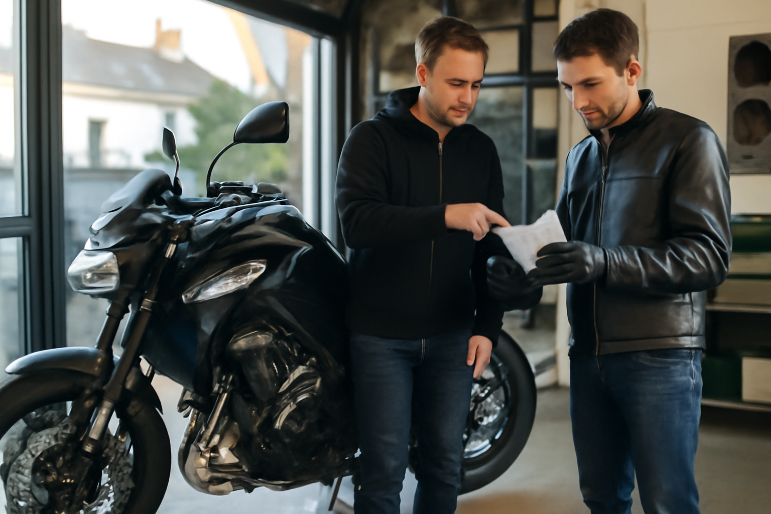 Kawasaki Z900 85 kW au guidon, contrôle de la carte grise et inspection avant achat