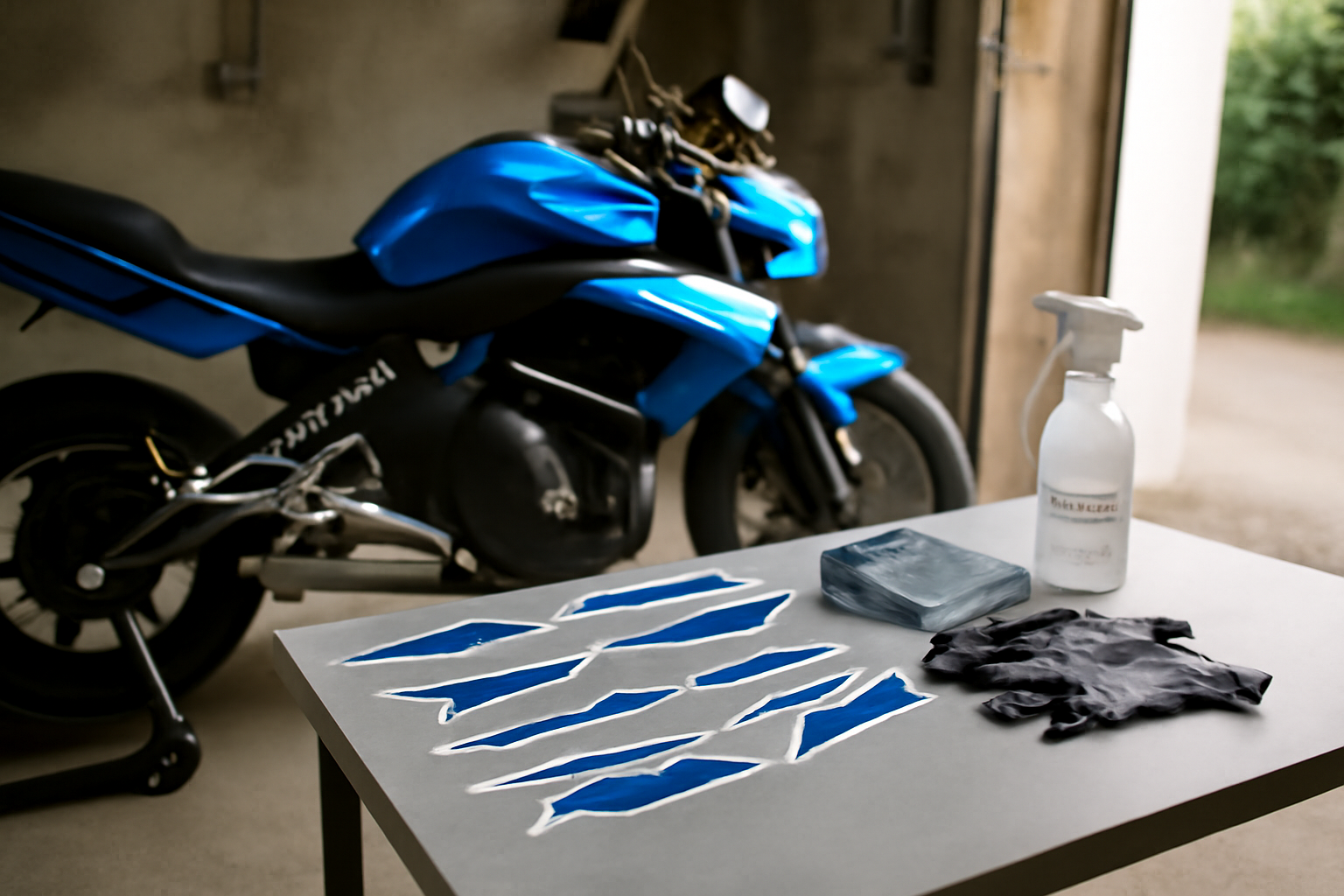 Kit autocollants 279 er6n Kawasaki ER-6N en set de 8, pièces prêtes à poser