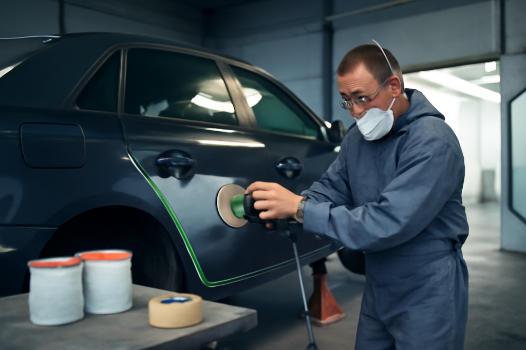 Prix peinture complète voiture au black : coûts réels