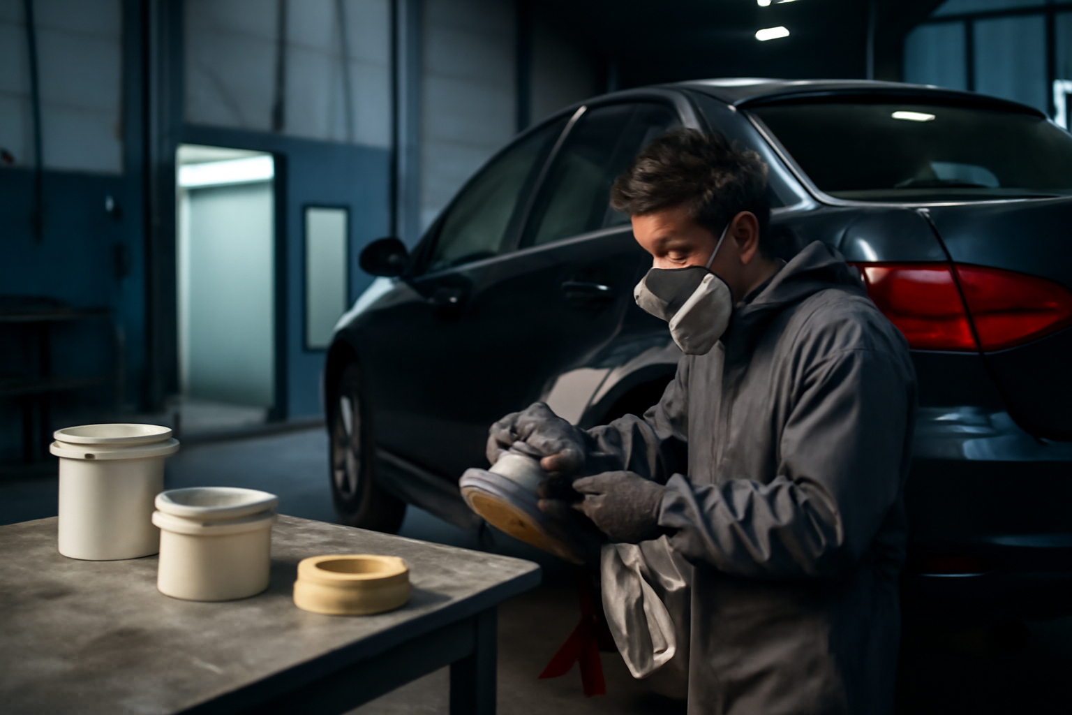 prix peinture complète voiture au black : carrosserie en atelier, préparation avant peinture