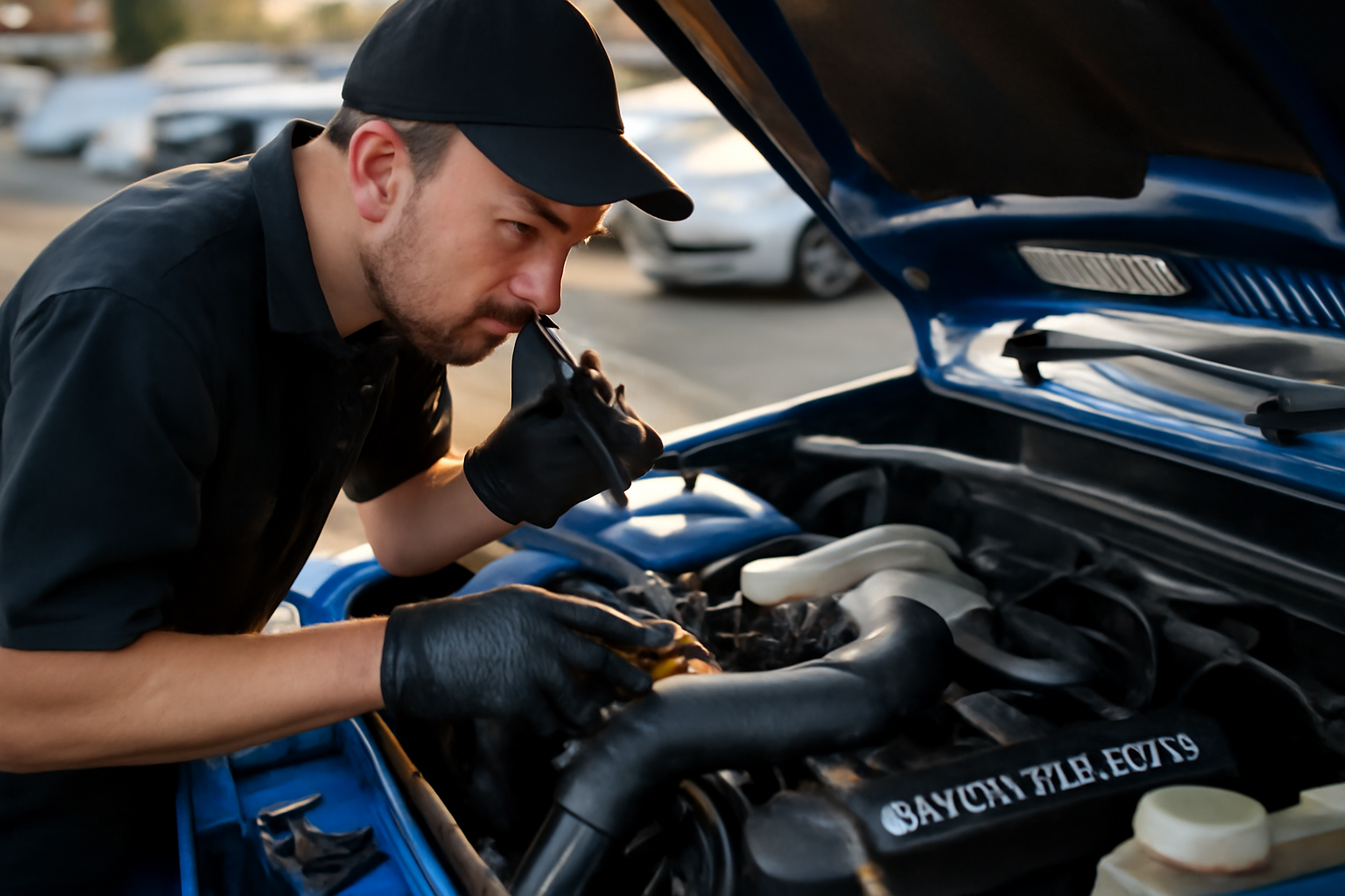 inspection durites admission rs turbo ford escort avec recherche de fuites