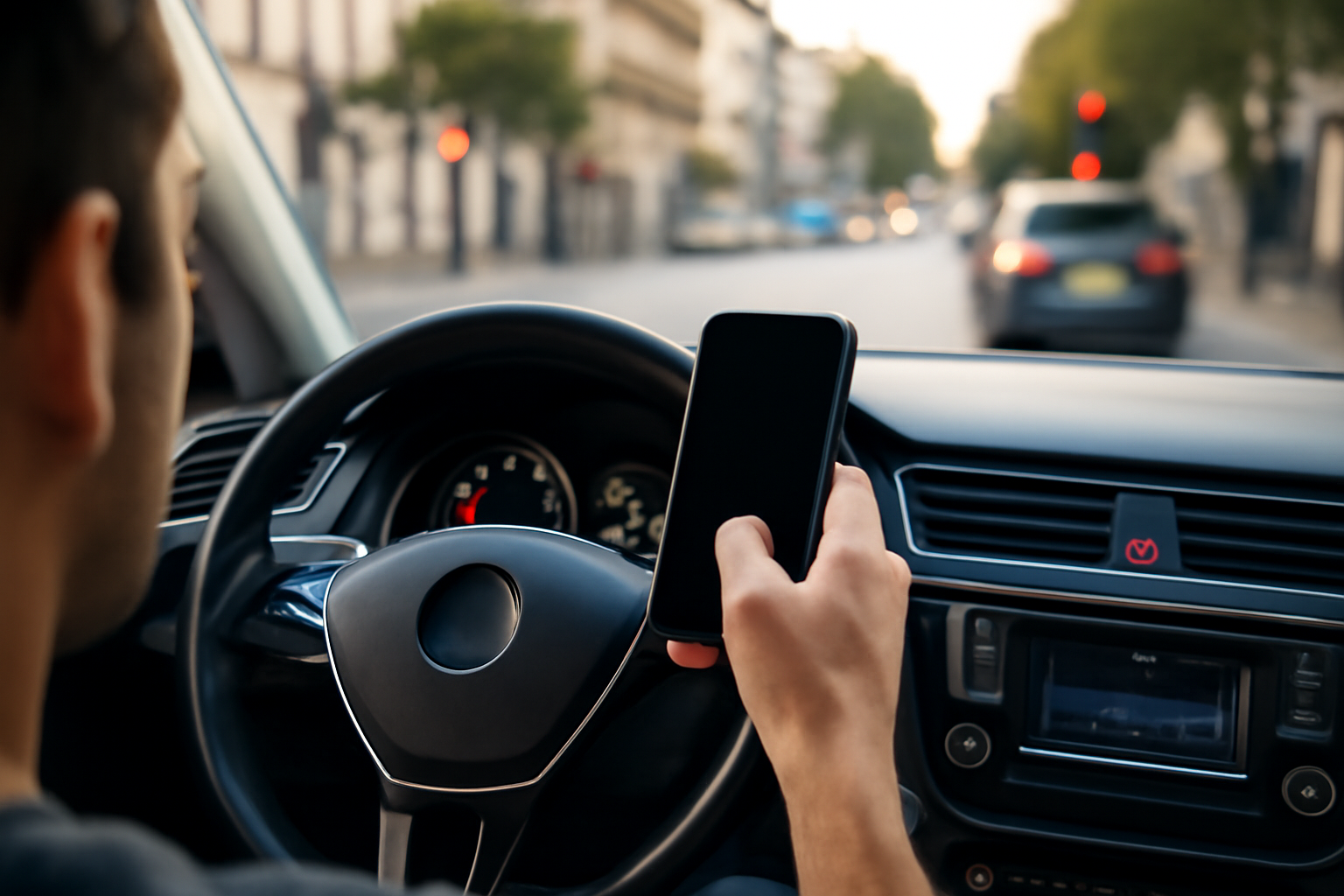 Téléphone au volant : amende, points, sanctions