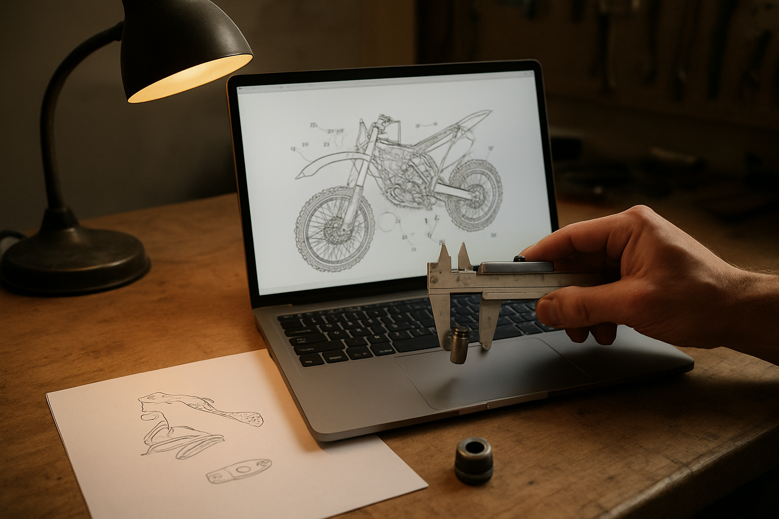 Schéma éclaté de pièces Kawasaki KX85 sur écran avec référence de pièce surlignée