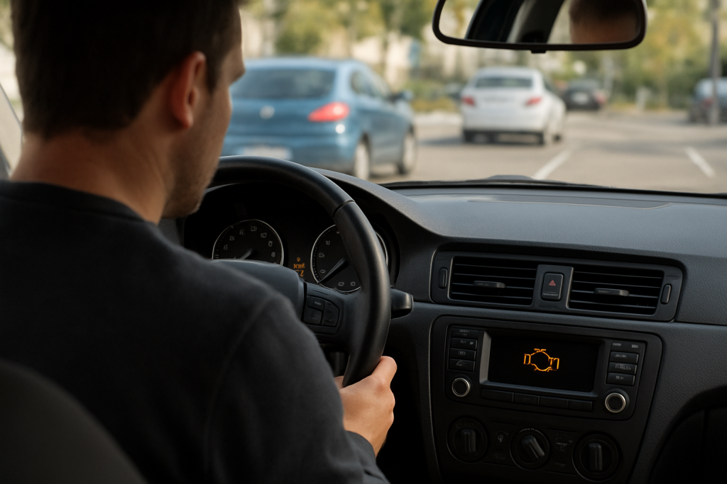 Voyant orange voiture : signification & actions
