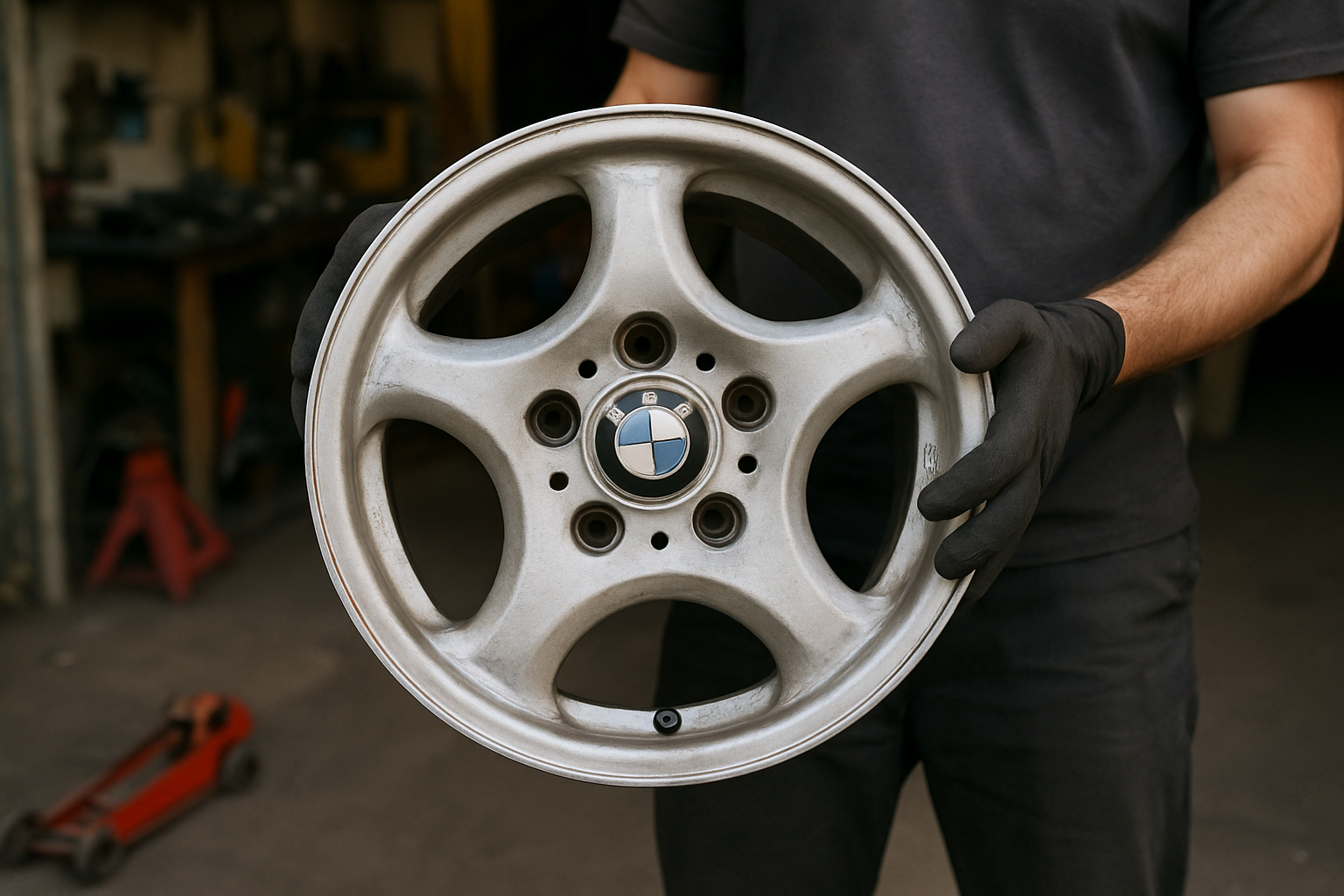 Marquages d’une jante BMW Style 73 avec ET, PCD et alésage visibles